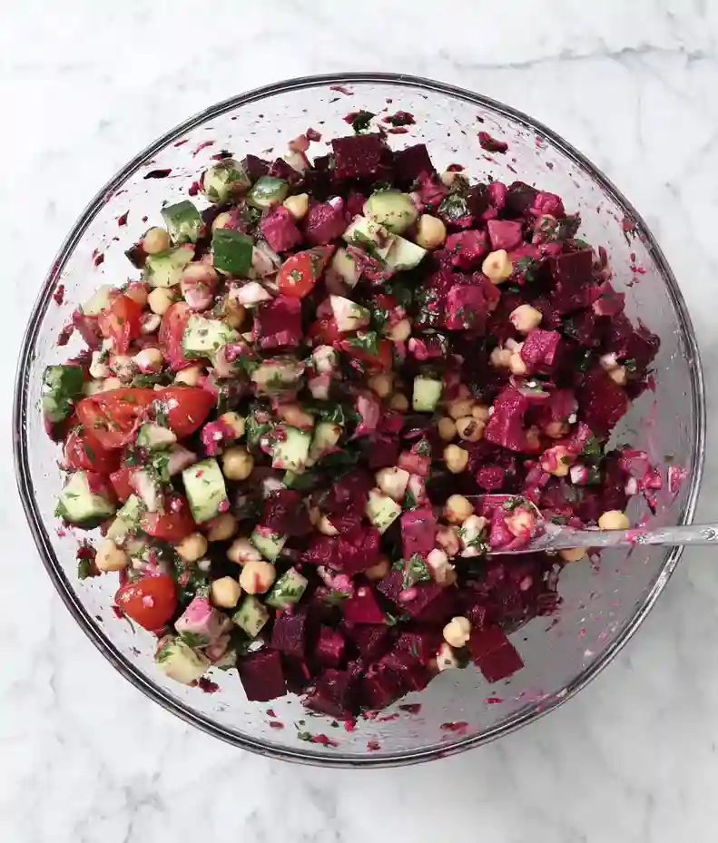 Chickpea and Beet Salad Recipe