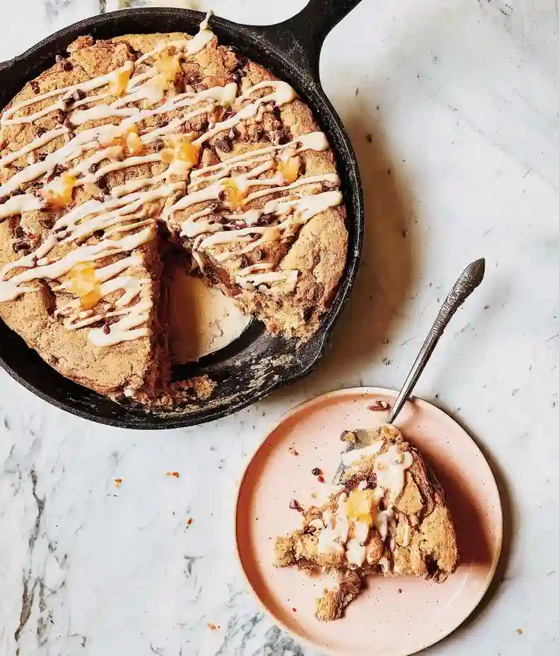 Chocolate Chip Skillet Breakfast Cake