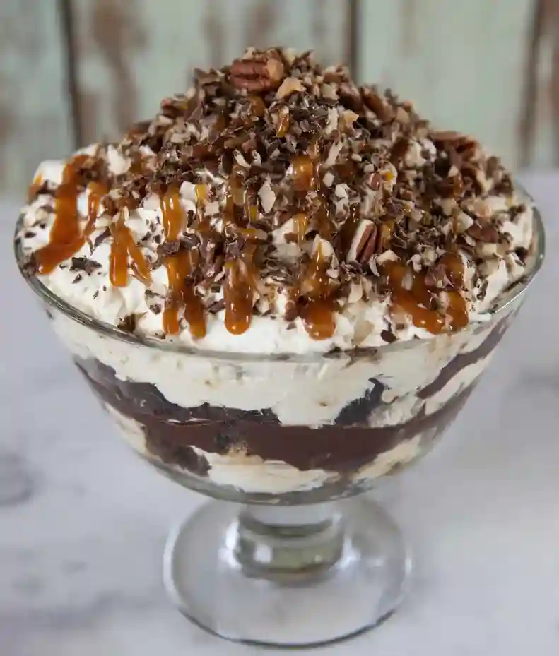 Chocolate Turtle Trifle Recipe