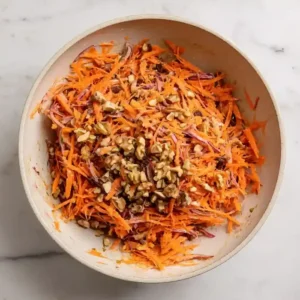 Colorful Carrot Salad with Walnuts