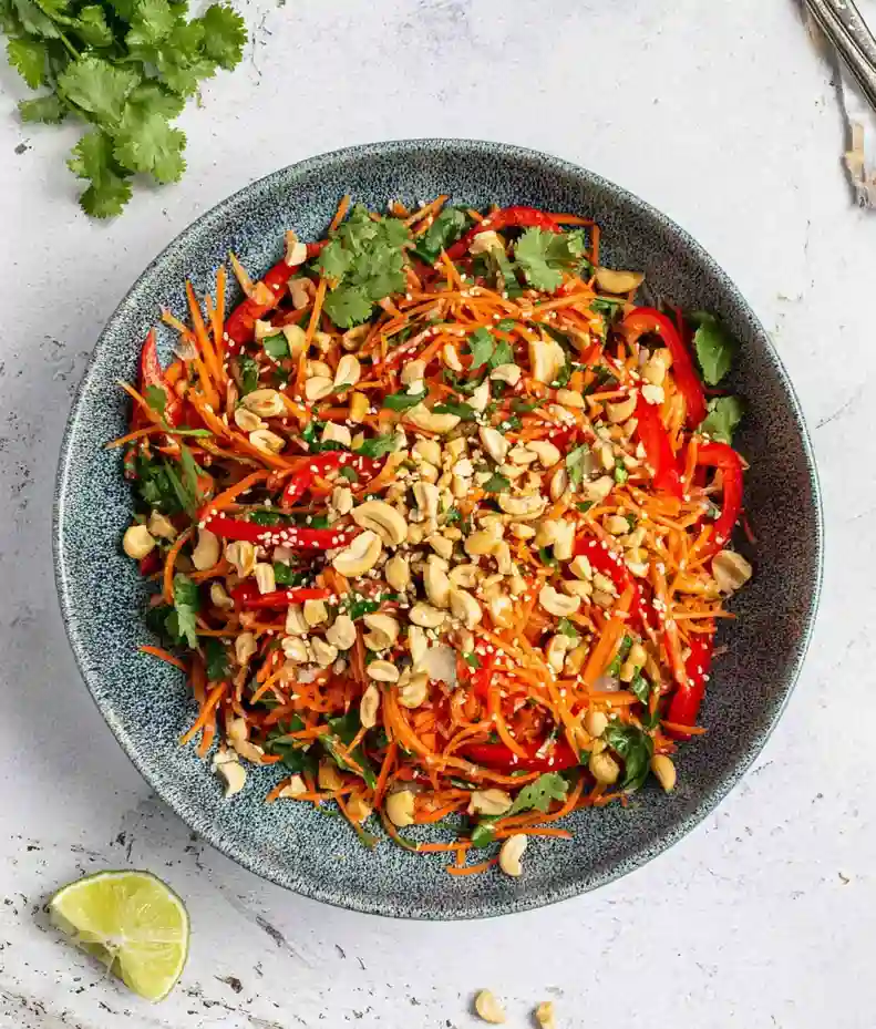 Colorful Sesame Ginger Carrot Salad