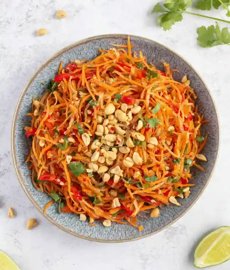 Colorful Sesame Ginger Carrot Salad