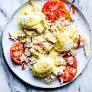Crab and Avocado Eggs Benedict