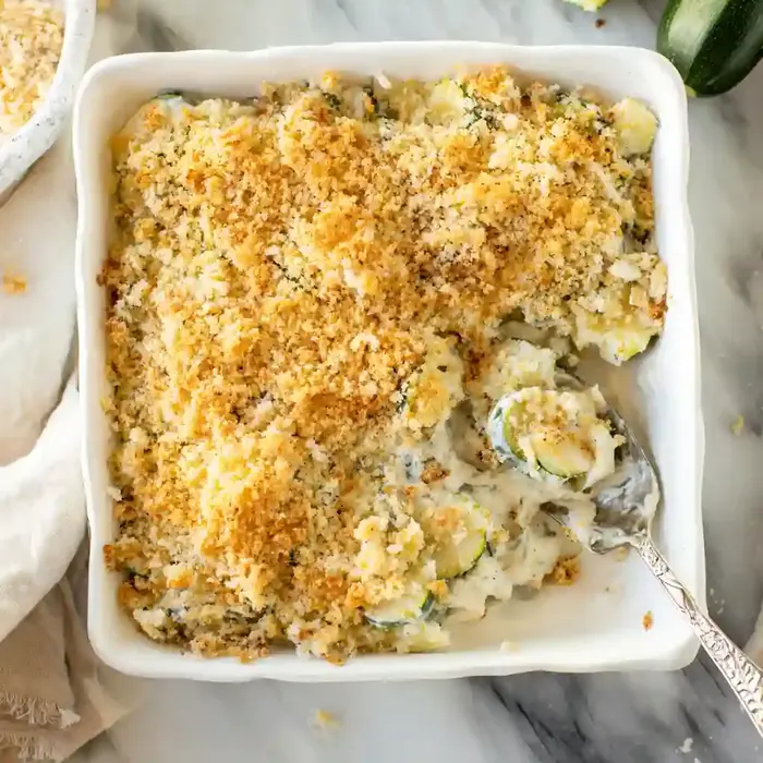 Creamy Cheesy Zucchini Casserole