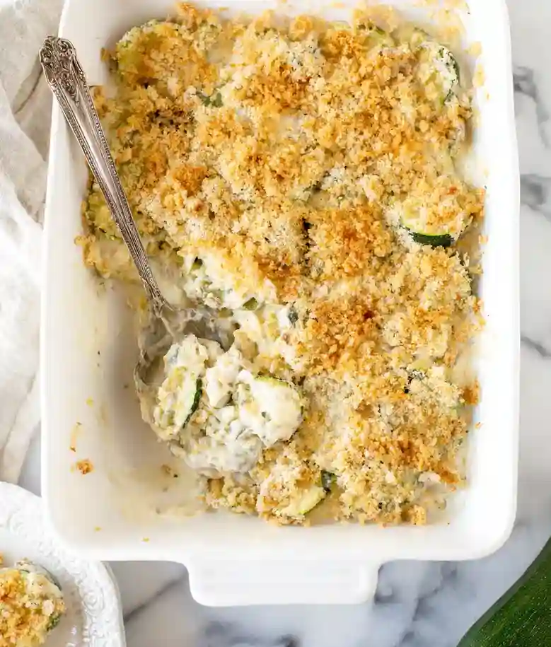 Creamy Cheesy Zucchini Casserole