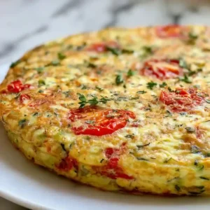 Creamy Zucchini Frittata with Ricotta