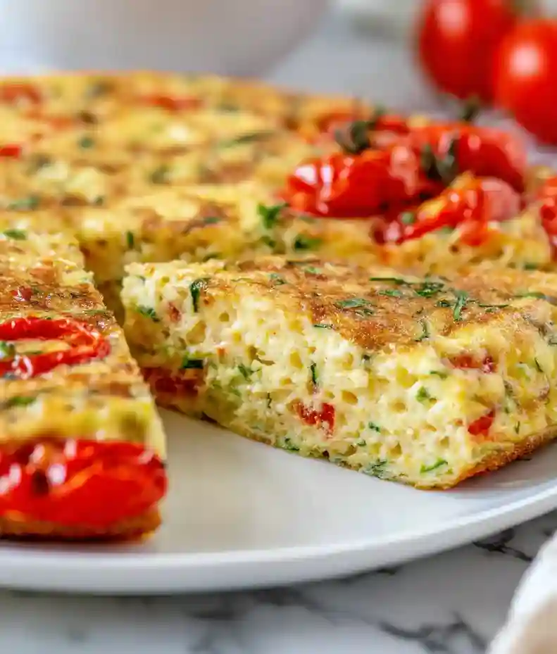Creamy Zucchini Frittata with Ricotta