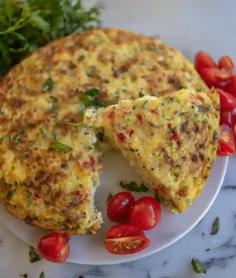 Creamy Zucchini Frittata with Ricotta