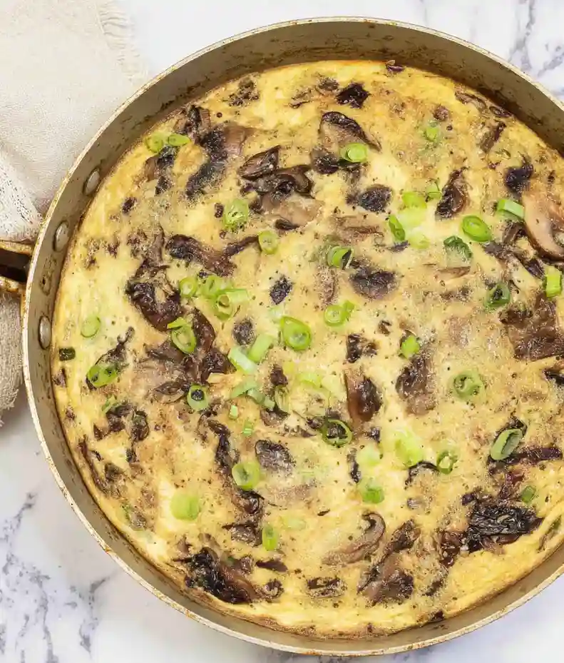 cremini mushroom and gruyere frittata