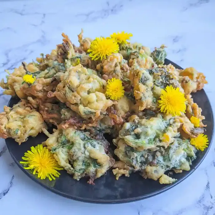 Crispy Dandelion Flower Fritters