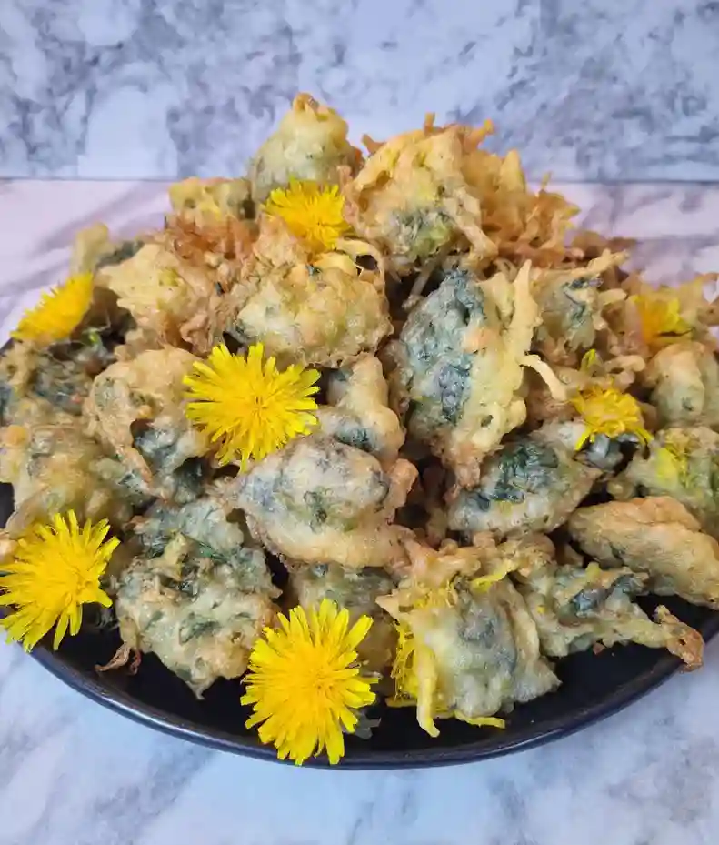 Crispy Dandelion Flower Fritters