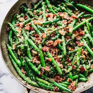 Crispy Garlic Parmesan Green Beans