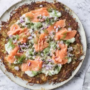 Crispy Potato Galette with Salmon