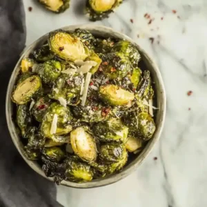 Crispy Roasted Asparagus and Brussel Sprouts