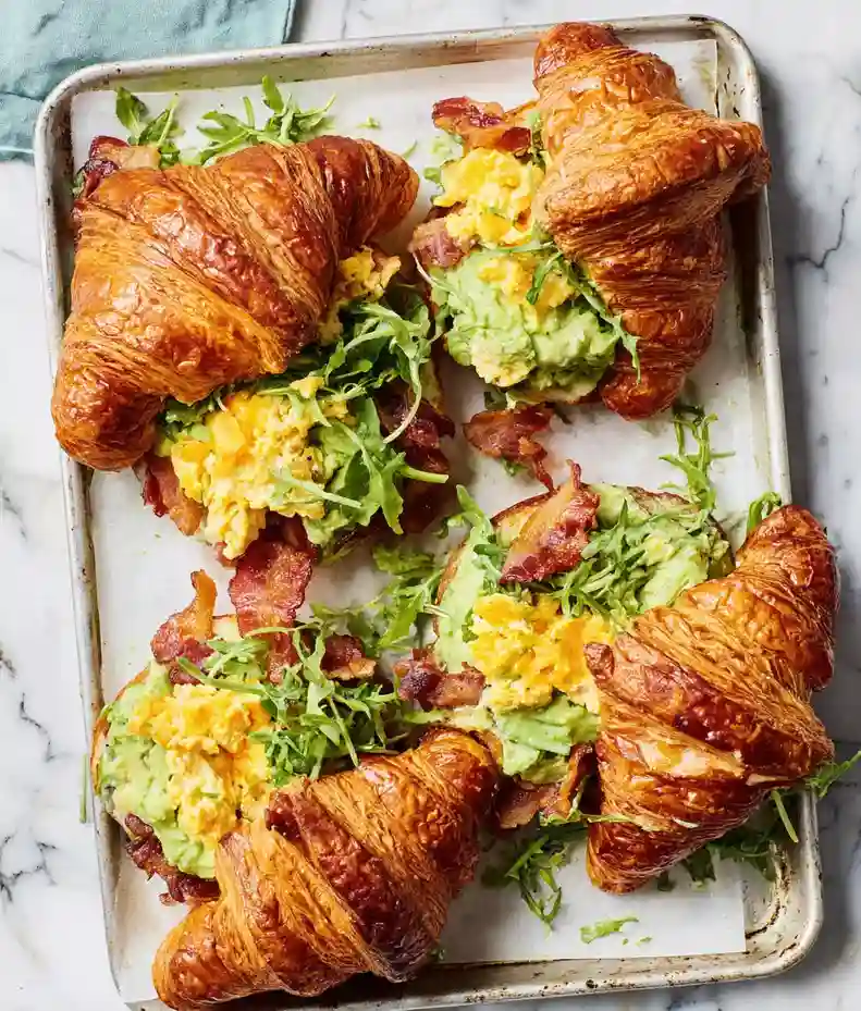 Croissant Breakfast Sandwiches With Tomato Jam