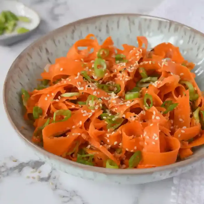Crunchy Asian Carrot Ribbon Salad
