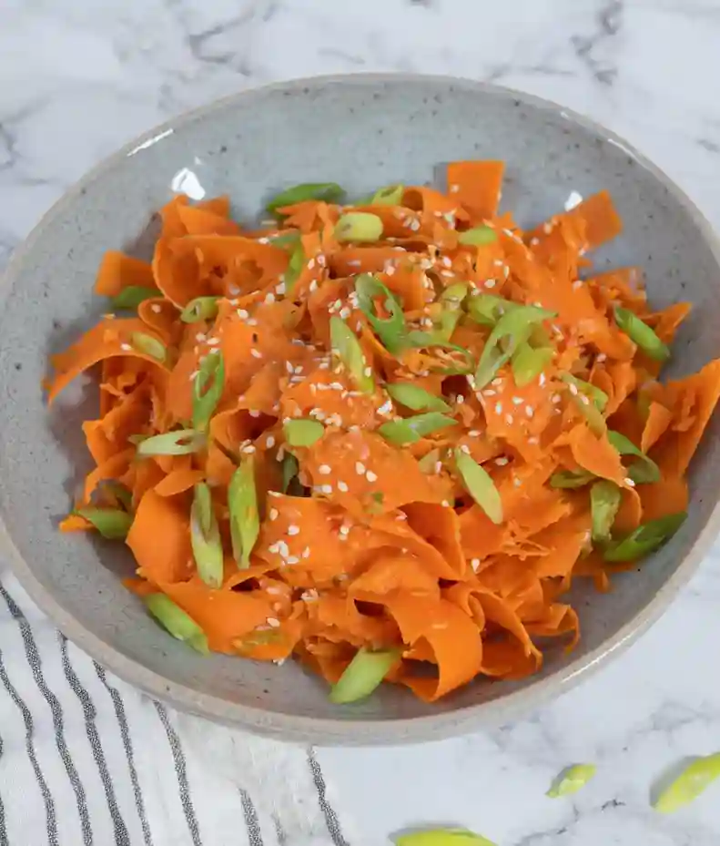 Crunchy Asian Carrot Ribbon Salad
