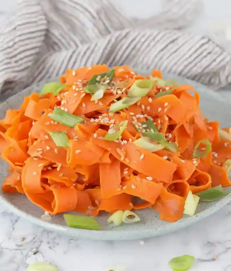 Crunchy Asian Carrot Ribbon Salad