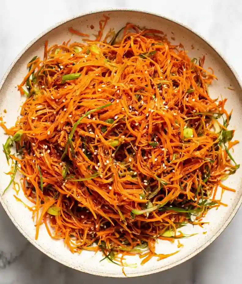 Crunchy Chili Crisp Carrot Salad