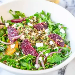 Dandelion Greens Salad with Blood Orange