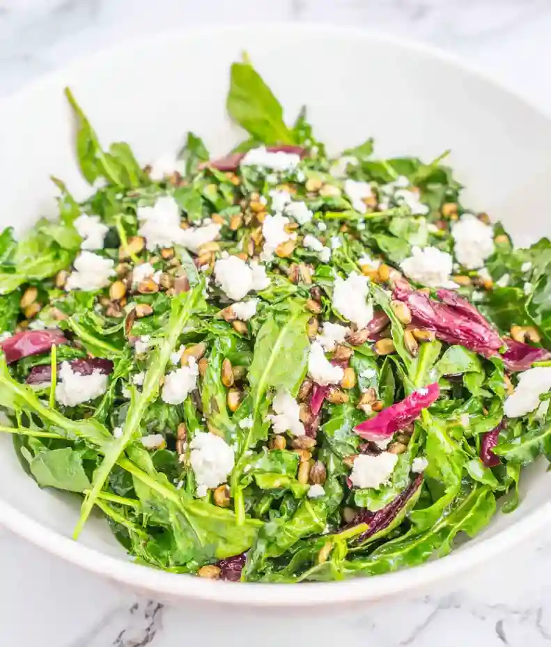 Dandelion Greens Salad with Blood Orange