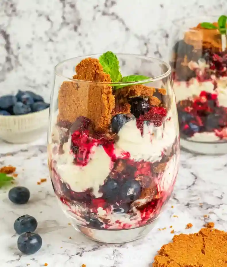 Delicious Berry Compote Parfait