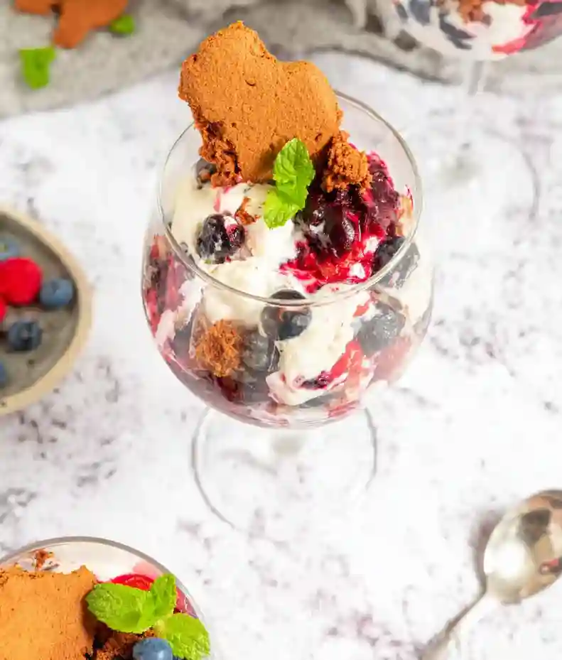 Delicious Berry Compote Parfait