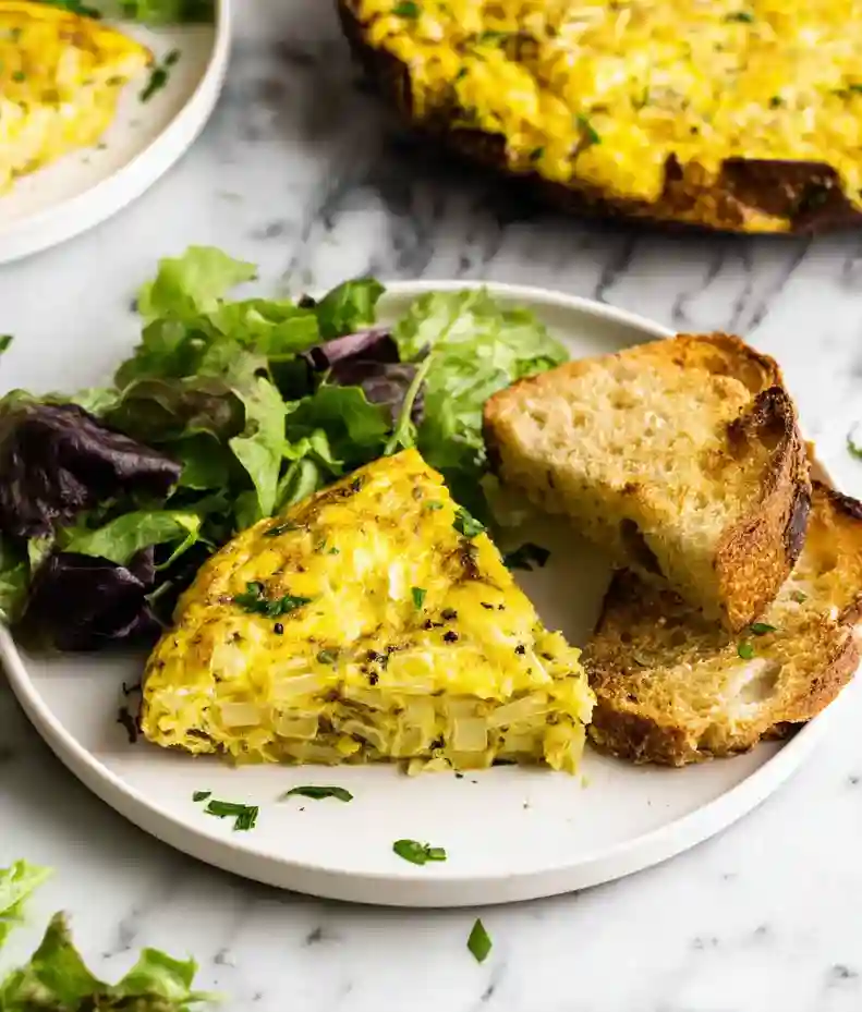 Delicious Gruyere Leek Frittata
