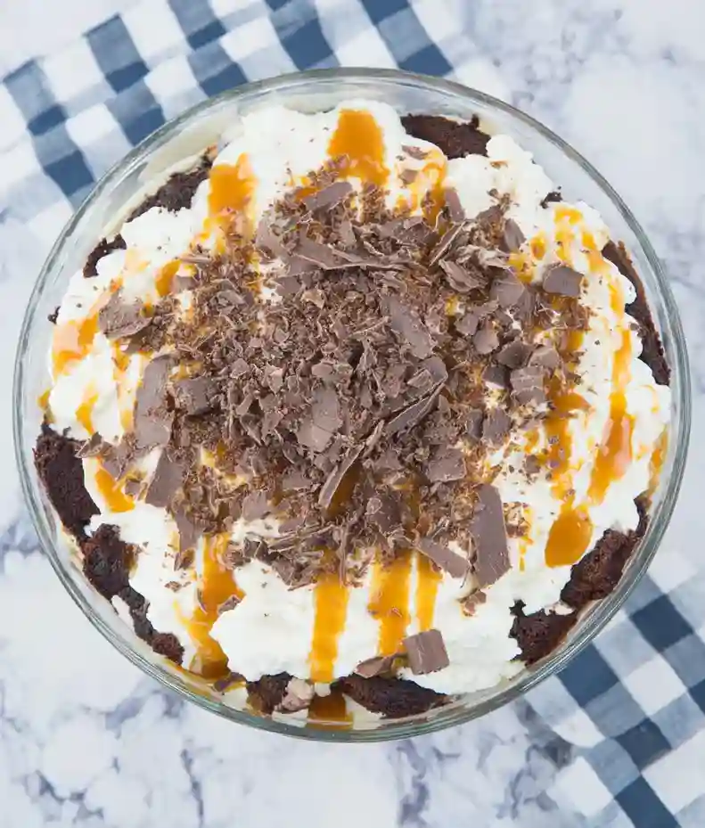 Delicious Salted Caramel Chocolate Trifle
