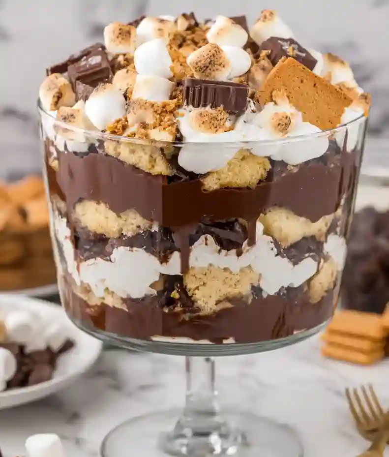 Delicious S'mores Trifle Dessert