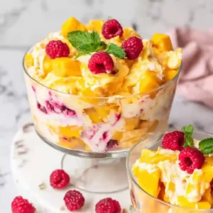 Delicious Tropical Mango Trifle