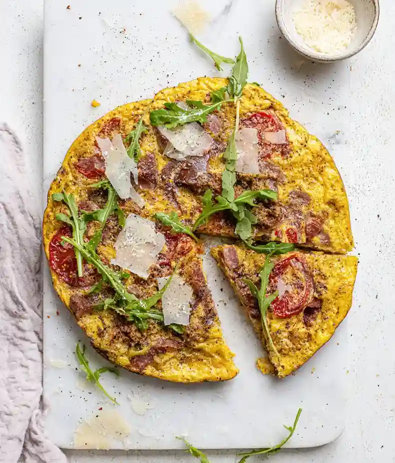 Delicious White Pizza Frittata