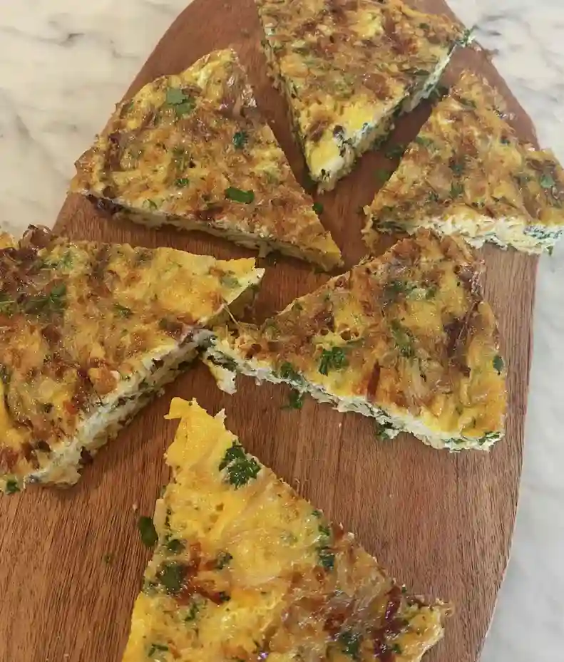 Easy Caramelized Onion Frittata