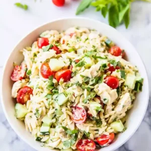 Easy Chicken Orzo Salad Recipe