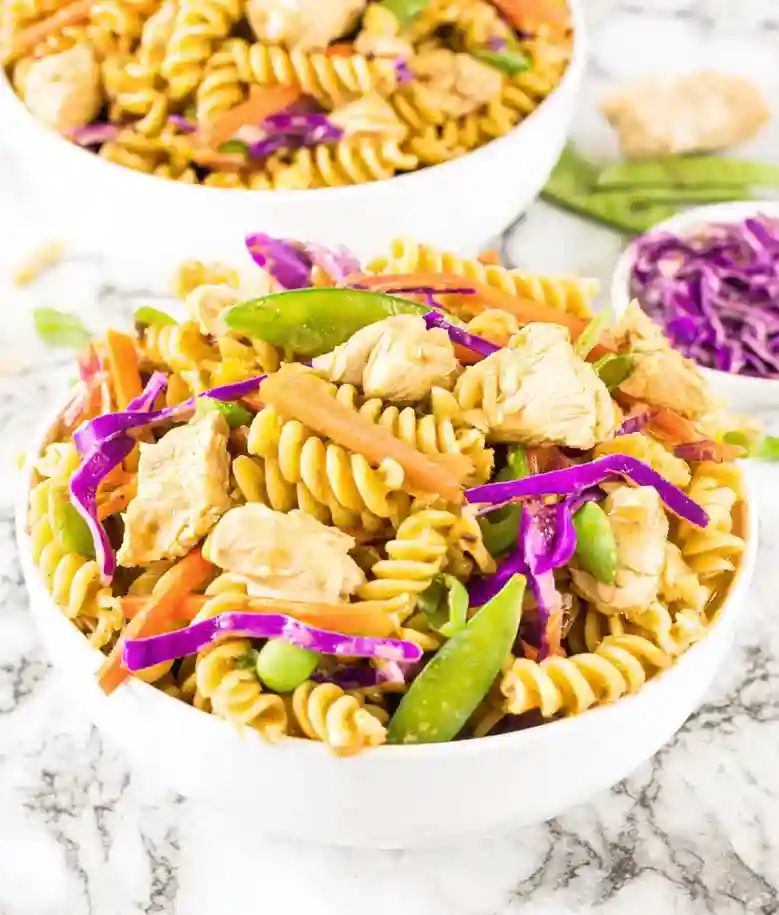 Easy Chinese Chicken Pasta Salad