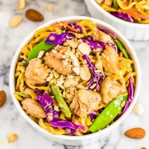 Easy Chinese Chicken Pasta Salad