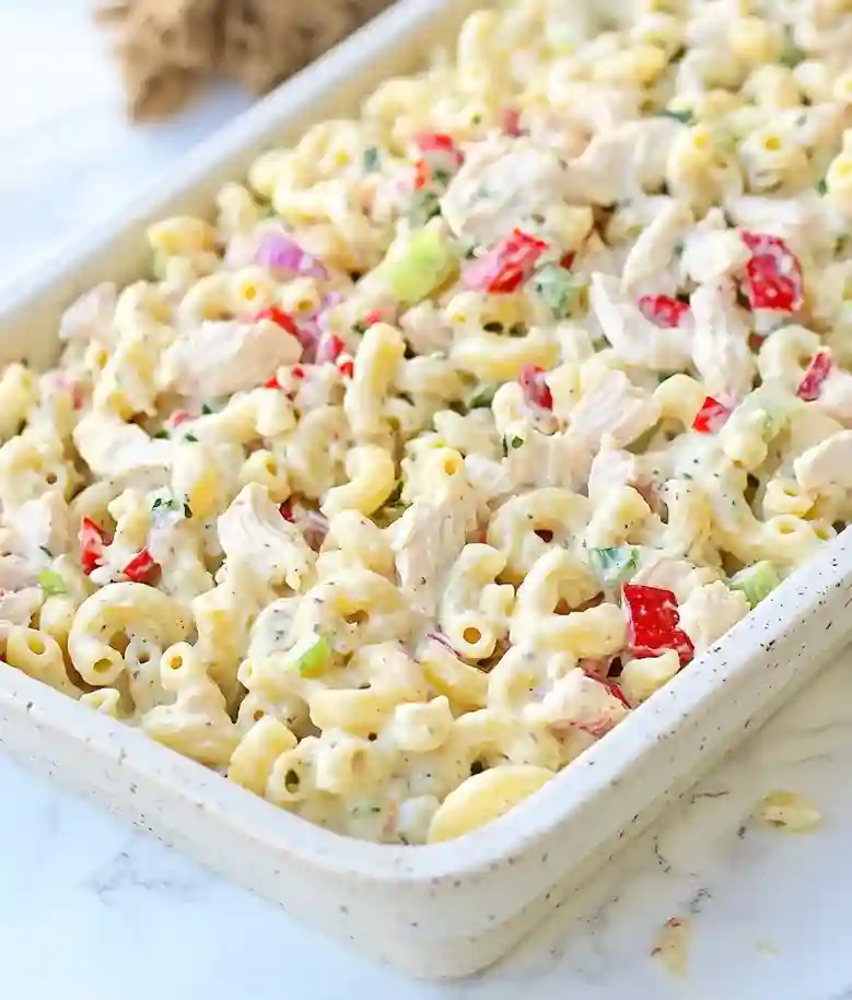 Easy Cold Chicken Macaroni Salad