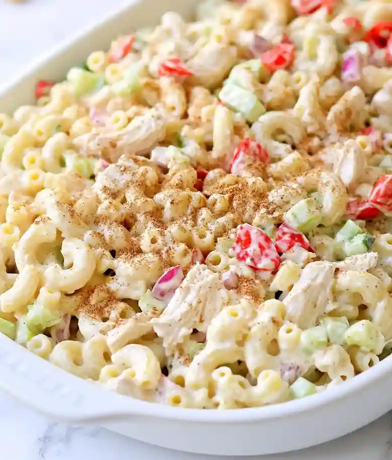 Easy Cold Chicken Macaroni Salad