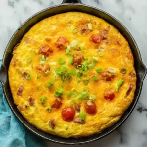 Easy Ham and Cheese Frittata