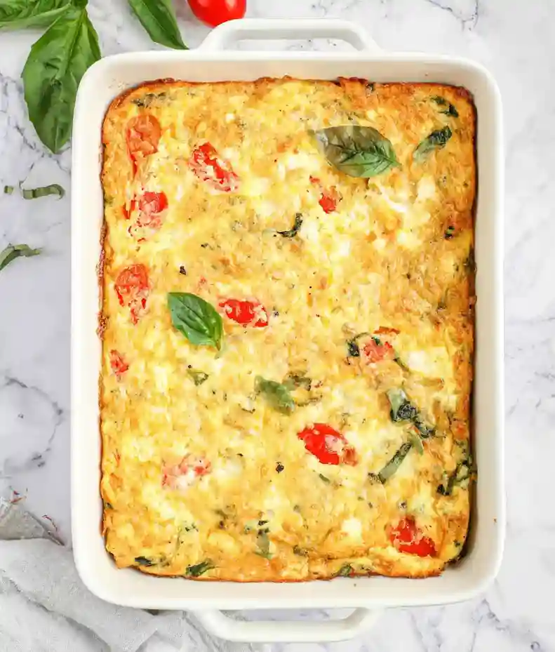 Easy High Protein Cottage Cheese Egg Bake
