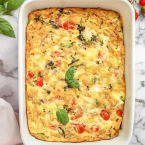 Easy High Protein Cottage Cheese Egg Bake