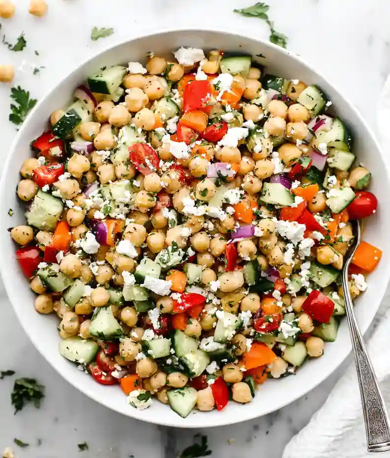 Easy Mediterranean Chickpea Salad