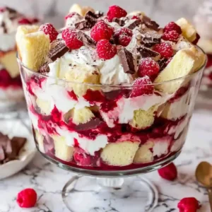 Easy No Bake Raspberry Trifle