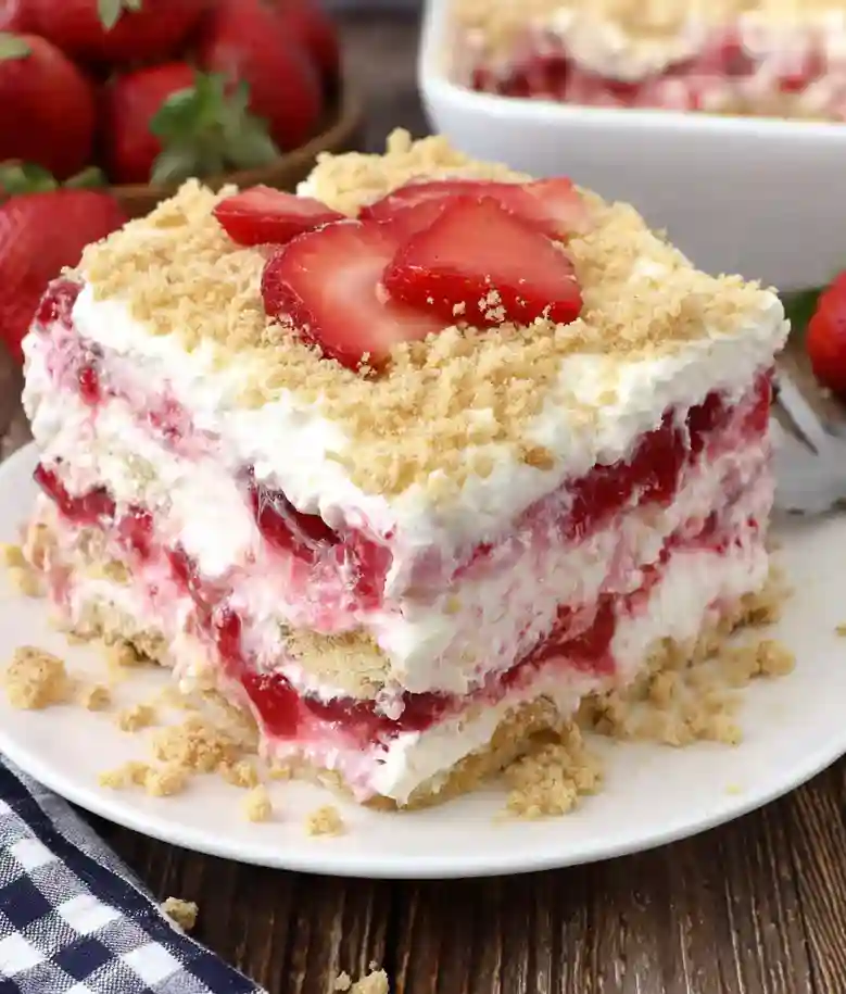Easy No Bake Strawberry Dessert