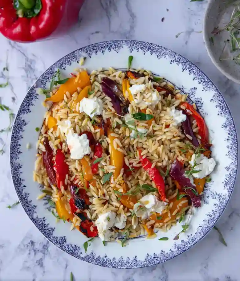 Easy Orzo and Roast Pepper Salad Recipe