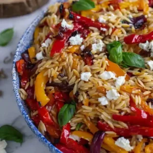 Easy Orzo and Roast Pepper Salad Recipe