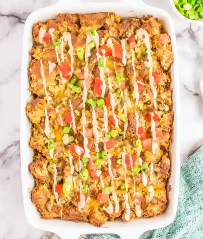 Easy Overnight Breakfast Casserole