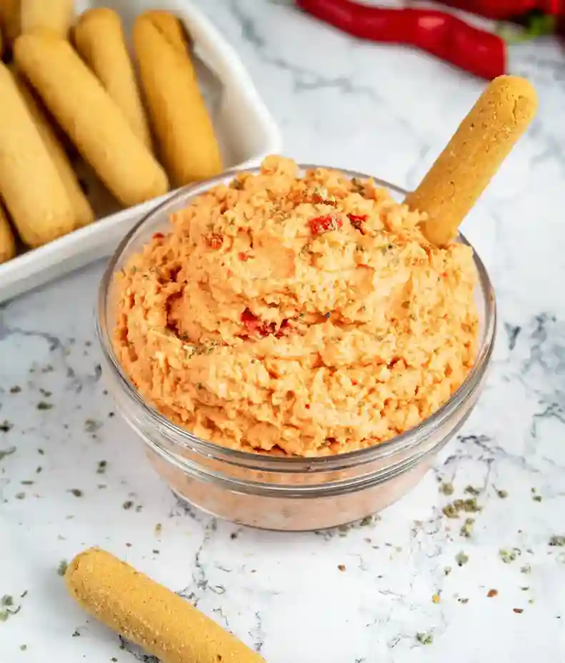 Easy Roasted Red Pepper Dip | Bake it Well