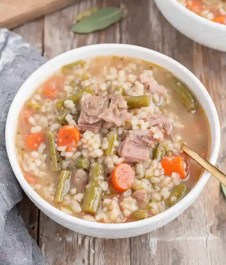 Easy Slow Cooker Ham Vegetable Soup