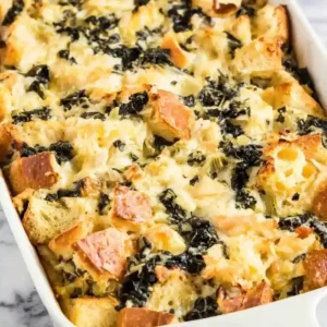 Easy Spinach Artichoke Strata Recipe